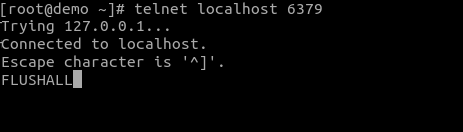 FLUSHALL no Redis